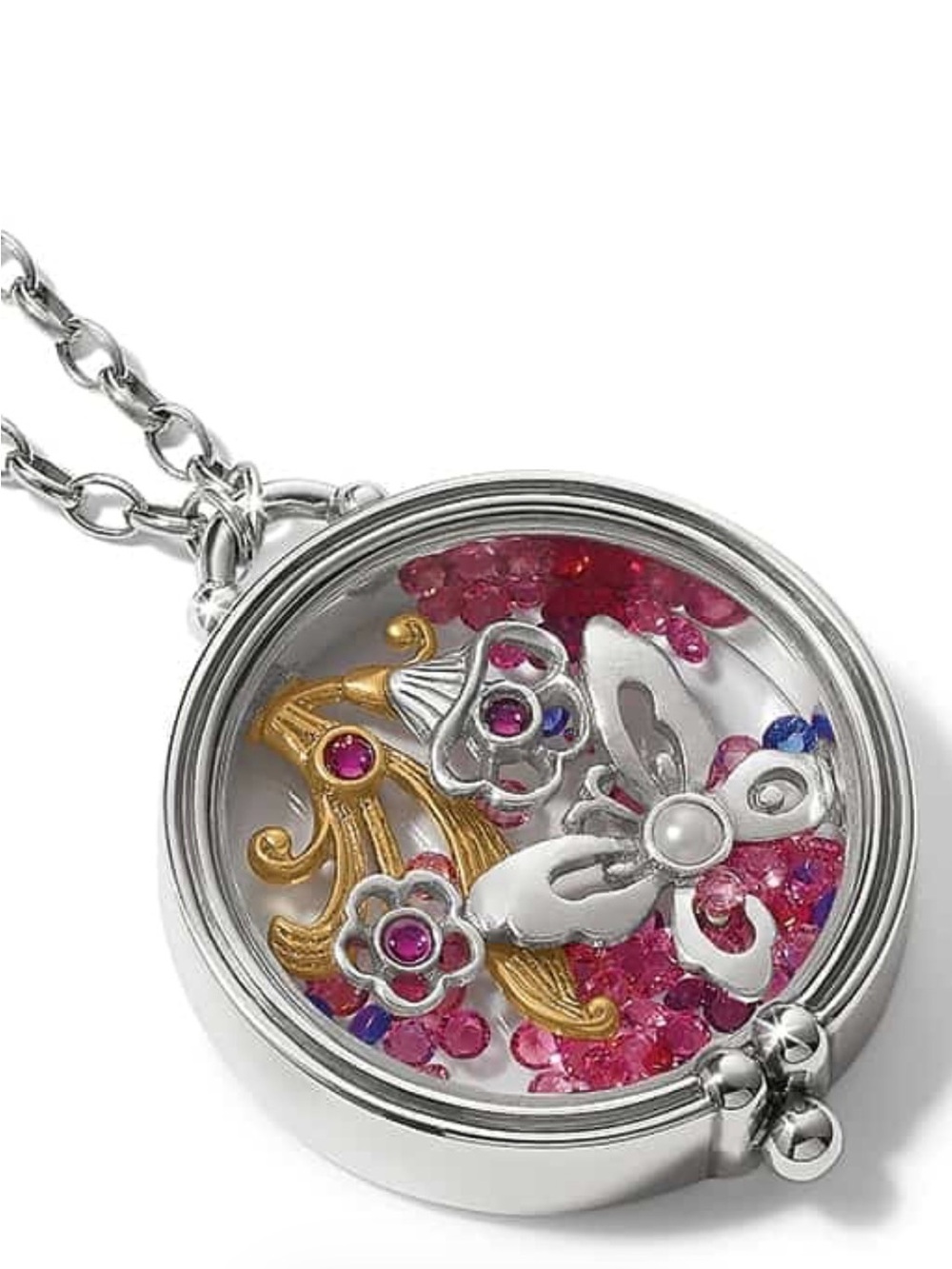 NWT BRIGHTON FLOWER DUET SHAKER NECKLACE